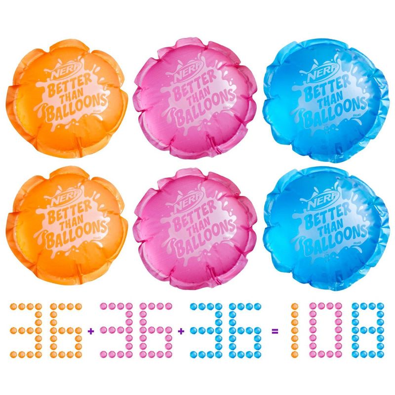 NERF Better Than Balloons Water Pods - 108pk, 3 of 12