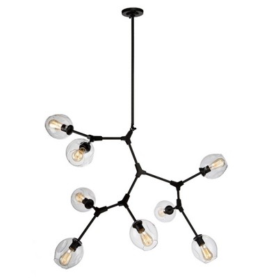 Artcraft Lighting Organic 8 - Light Chandelier in  Black