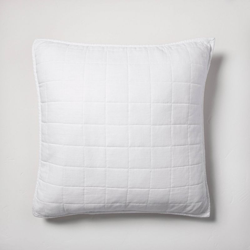 Heavyweight Linen Blend Quilt Pillow Sham - Casaluna™, 1 of 11
