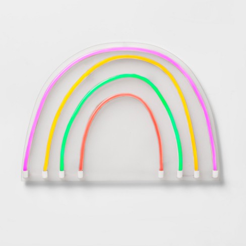 Led Neon Rainbow Sign Pillowfort