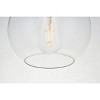 Elegant Lighting Baxter 1 Light Brass Flush Mount With Clear Glass - 3 of 4