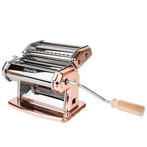 Imperia Pasta Maker Machine, Copper, Made in Italy- Heavy Duty Steel  Construction w/ Easy Lock Dial & Wooden Grip Handle for Authentic Italian  Pasta