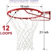 Basketball Net Outdoor,(7.16 oz) 12 Loops Professional Heavy Duty Basketball Net Replacement - 3 of 4