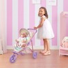 Olivia's Little World Doll Jogging-Style Pram, Iridescent/Pink/Purple - image 2 of 4