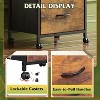 3-Drawer Fabric Dresser, Nightstand Cabinet with Wheels, Organizer Storage Unit for Bedroom, Office, Closets, Sturdy Steel Frame - 4 of 4
