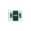 Smead A-Z Color-Coded Bar-Style End Tab Labels Letter N Dark Green 500/Roll 67084 - 4 of 4