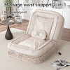 Bean Bag Lounger Modern with Adjustable Backrest and Soft Pillows for Bedroom-3irtyhousy - 3 of 4