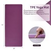 Yoga Mat, Exercise Yoga Mat with Non-Slip Design, 72" x 24" TPE Exercise Mat, Multi-Purpose Workout Mat for Women, Pilates Fitness and Floor Exercises - 3 of 4