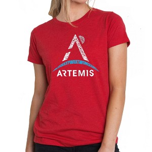 LA Pop Art NASA Artemis Logo - Women's Premium Blend Word Art T-Shirt - 1 of 4