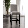Set of 2 Norelo 25" Upholstered Counter Height Barstools Light Gray - HOMES: Inside + Out: Transitional Style, Footrest - 2 of 4