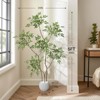 5ft/6ft/7ft Nandina Artificial Tree with White Planter for Home Decor Office Living Room - 2 of 4