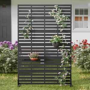MAYEERTY Room Divider Vertical Fence  72x47x16in 6-Piece Set - 1 of 4