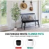 MaseiKar Olive Tree Artificial Indoor, 5ft Tall Silk Faux Olive Tree with White Planter, Artificial Plants with Natural Wood Trunk and Lifelike Fruits - 4 of 4
