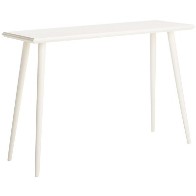 Transitional 47'' White Pine Wood Sleek Console Table