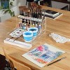 HG Art Concepts Mezzo Artist Studio Watercolor Organizer - Watercolor Paint Brush Holder w/ Palette, Drip Pan, Collapsible Cups, Magnetic Half Pans & - 2 of 4