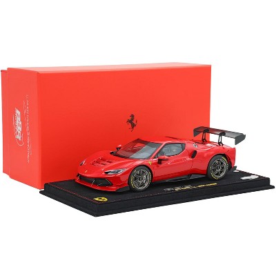 2023 Ferrari 296 Challenge Rosso Corsa Red With Display Case Limited Edition to 36 pieces 1/18 Diecast Model Car by BBR