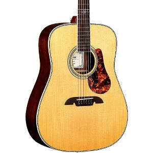 Alvarez MD70e Herringbone Dreadnought Acoustic-Electric Guitar Natural - 1 of 4