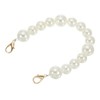 Unique Bargains Zinc Alloy Imitation Pearl Bead Purse Handbag Chain Strap Clutch 11" Light Gold - 3 of 3