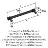 Amerock Farewind Pull for Cabinets, Drawers, and Furniture - 3 of 4