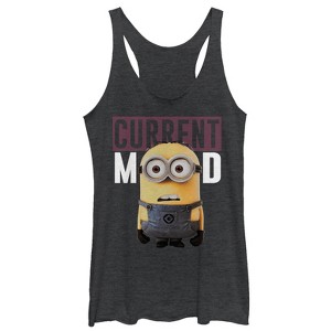 Women's Despicable Me Minions Current Mood Racerback Tank Top - 1 of 3