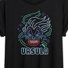 Women's - Disney Villains - Neon Ursula Oversized Graphic T-Shirt - 2 of 4