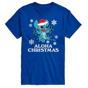 Men's - Disney - Aloha Holiday Short Sleeve Graphic T-Shirt - 1 of 4