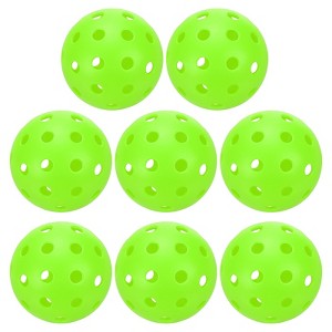 Unique Bargains 40 Holes Durable Precision Good Balance Application Pickleball Balls 8 Pcs - 1 of 4