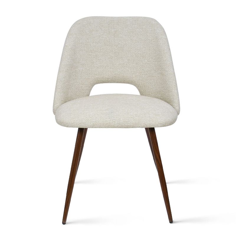Set of 4 Edwin Upholstered Side Chair Walnut Legs -The Pop Maison, 4 of 11