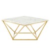Modway Vertex Gold Metal Stainless Steel Coffee Table - 2 of 4