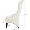 XINGHANZHENXUAN Accent Chair with Wooden Legs, Modern Wingback Reading Chair for Living Room, Bedroom, Office - 3 of 4