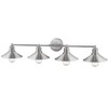 Casa 4-Light Vanity Fixture - Modern Steel Design, Dimmable, Damp Rated, 36.5" Wide - 2 of 3