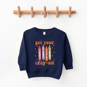 The Juniper Shop Get Your Cray-On Toddler Graphic Sweatshirt - 1 of 2