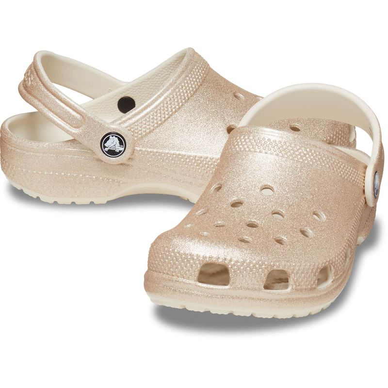 Crocs Kids' Classic Glitter Clogs, 2 of 7