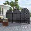Lirago 72 in Galvanized Fence Panels Outdoor Privacy Screen - 3 of 4