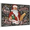 Amanti Art Santas List II Black by Janelle Penner Canvas Wall Art Print Framed - 2 of 4