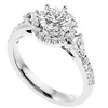 Pompeii3 1 1/2Ct Moissanite & Diamond Engagement Ring in White, Yellow, or Rose Gold - 4 of 4