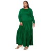 L I V D Women's Tiered Maxi Dress with Long Sleeves - 2 of 3