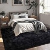 Itopfox Soft Black Rugs for Bedroom Living Room, Modern Indoor Fluffy Shaggy Area Rug, Non-Slip Fuzzy Furry Rug for Nursery Kids Room Dorm Room Home - 2 of 4