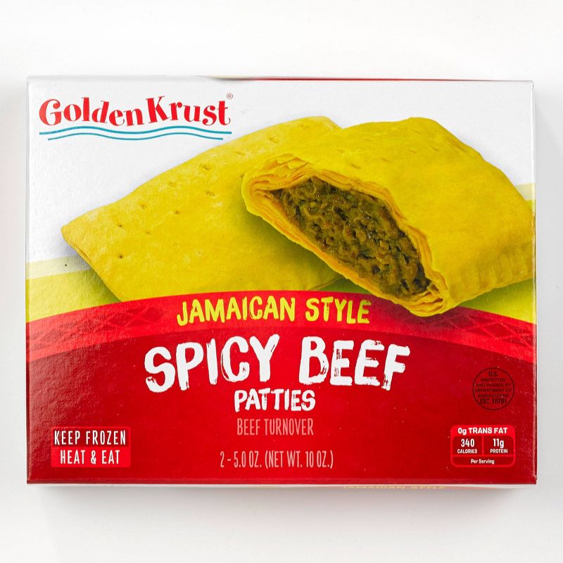 Golden Krust Jamaican Style Spicy Beef Frozen Patties - 10oz, 1 of 5
