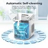 ZAFRO Countertop Ice Maker,Portable Ice Machine with Carry Handle,Self-Cleaning,9 Cubes in 6 Mins,26.5lbs/24Hrs,2 Sizes of Bullet Ice,WHITE - 4 of 4