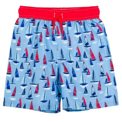 Cabana Life Boats Infant Baby Boys Swim Trunks Bathing Suit Blue 18 ...