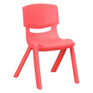 Small Stacking Student Chair - Red - Belnick, Adult Unisex