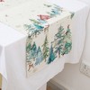 Unique Bargains Table Runner Rectangular Winter Christmas Pattern 23 Linen Colorful 1 Pc - 3 of 3