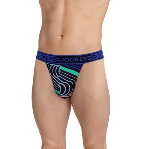 Jockey Men's Underwear Sport Cooling Mesh Performance String Bikini, Black  Allover, S at  Men's Clothing store