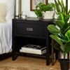 Single Drawer Classic Bedside Table Nightstand - Saracina Home - 2 of 4