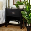 Single Drawer Classic Bedside Table Nightstand - Saracina Home - image 4 of 4