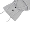 Anna-Kaci Women's Ribbed Knit Hooded Neck Warmer with Button Closure and Drawstring Design - 3 of 4