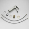 PAGED Tall Bathroom Faucets, Single Hole Bathroom Sink Faucet, Single Handle Vanity Basin Faucet with Pop Up Drain - 2 of 4