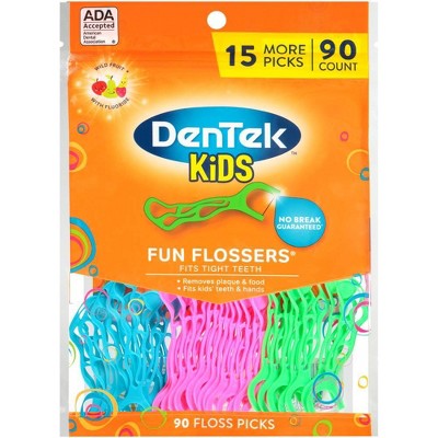 DenTek Kids Fun Flossers Floss Picks for Kids - 90ct