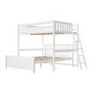 L-Shaped Full over Queen Bunk Bed with Ladder on End - 2 of 4
